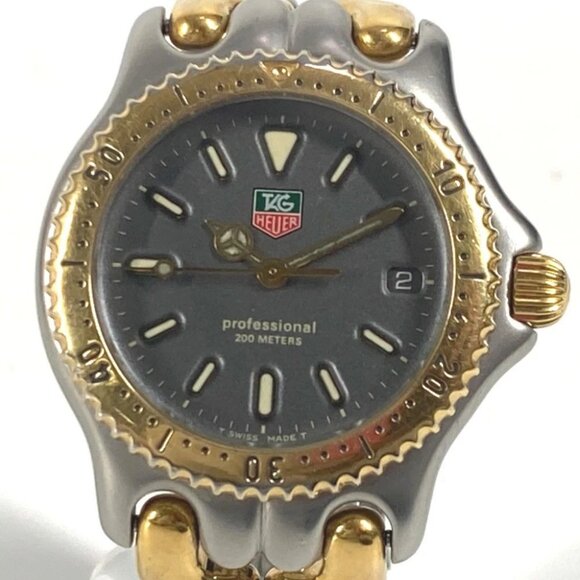 TAG HEUER S95.213K Cell Professional 200 Watch Men's Logo Combination Wristwatch - Picture 1 of 10